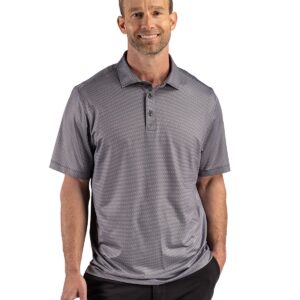 Cutter & Buck Pike Recycled Lattice Print Mens Polo