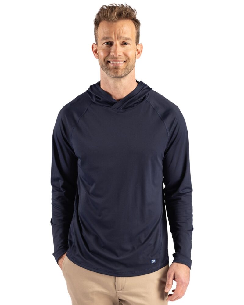Cutter-Buck-Prospect-Recycled-Featherlight-Stretch-Mens-Big-Tall-Hooded-Pullover-BCK01363 Cutter & Buck Prospect Recycled Featherlight Stretch Mens Big & Tall Hooded Pullover