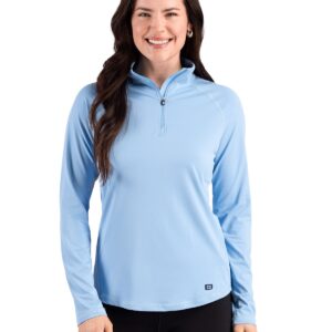 Cutter & Buck Prospect Recycled Featherlight Stretch Womens Quarter Zip