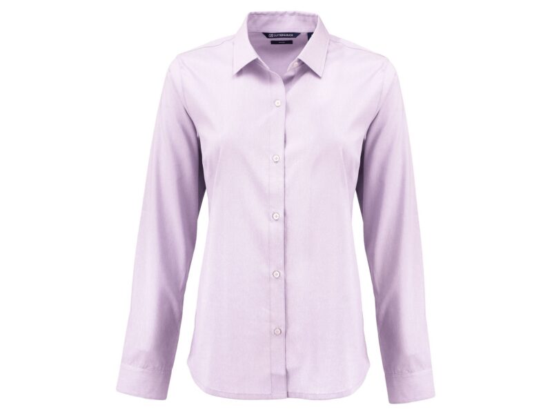 Cutter & Buck Skyline End on End Recycled Long Sleeve Womens Dress Shirt - 3