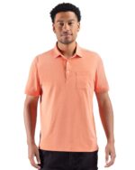 Cutter & Buck Virtue Recycled Heathered Featherlight Pique Mens Pocket Polo