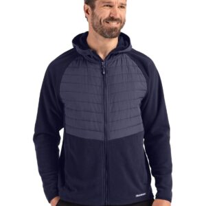 Cutter & Buck Woodland Epic Versatility Recycled Insulated Fleece Mens Full Zip Jacket