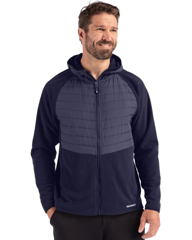 Cutter & Buck Woodland Epic Versatility Recycled Insulated Fleece Mens Full Zip Jacket