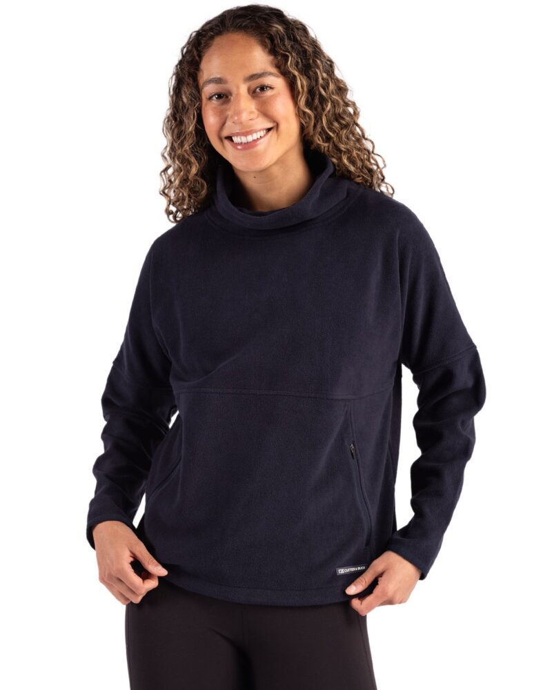 Cutter & Buck Woodland Recycled Fleece Womens Funnel Neck Pullover