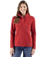 Cutter & Buck Woodland Recycled Fleece Womens Snap Pullover